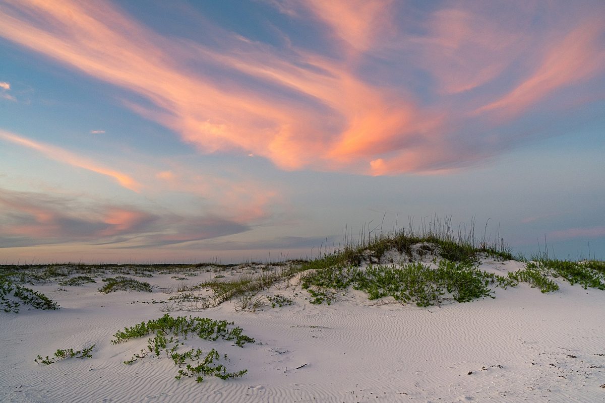 dunes and sky view